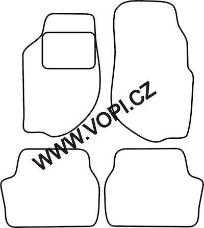 Textil-Autoteppiche Volvo 740/760 1988 - 1992 Perfectfit (5004)